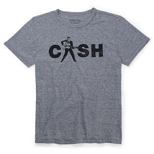 Lucky Brand Johnny Cash | Gray Graphic Tee Shirt – Size Small